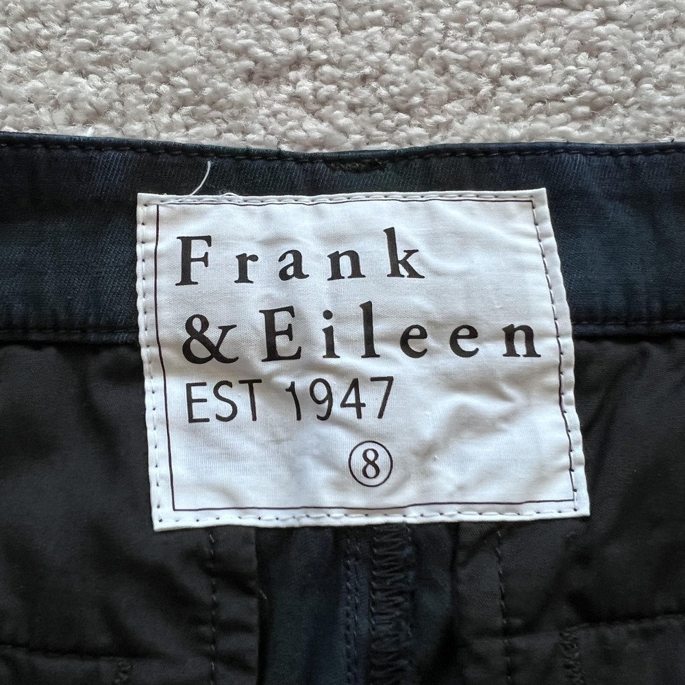 Frank & Eileen Wicklow Chino Plaid Pants Womens 8 Green Stretch Made In USA - Picture 8 of 16